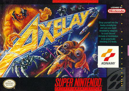 Axelay_SNES_box_art Box art for Axelay