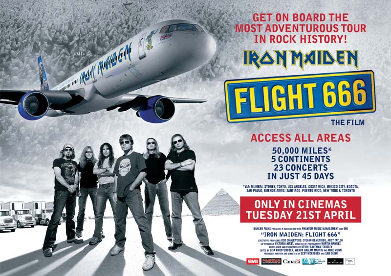 Iron Maiden Flight 666 Movie Poster Movie Poster for Iron Maiden: Flight 666