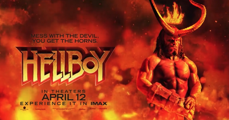 Banner-style poster for Hellboy (2019)