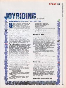 Joyriding article about newsgroups.