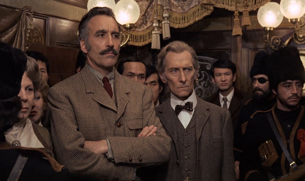 Christopher Lee & Peter Cushing in Horror Express
